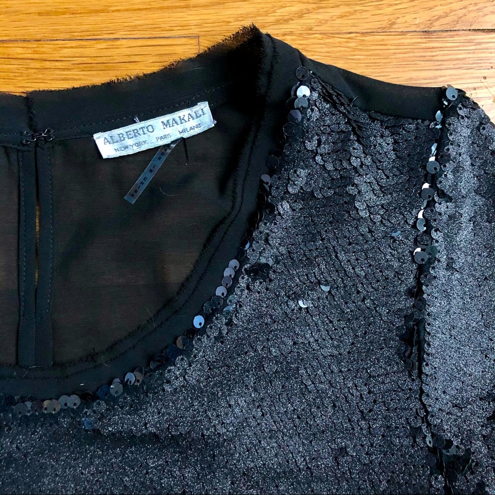 {Alberto Makali} sequin top